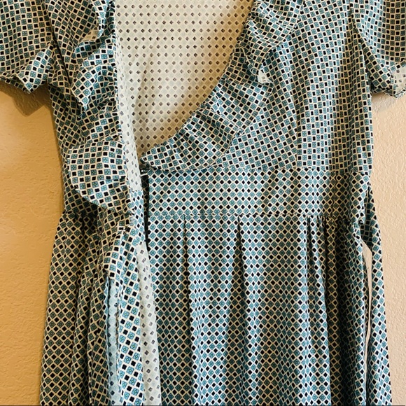 J. Crew Wrap Dress Mid Length 100% Silk- So lovely, lightweight, and feminine. - Picture 8 of 14